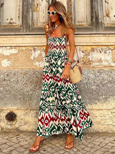 Noémie - Robe D'Été Sans Manches Smockée Pour Femme