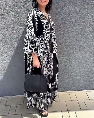 Robe Encolure En V Confortable