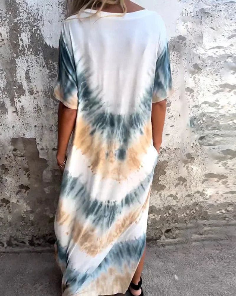 BAYLA - ROBE BOHO TIE DYE
