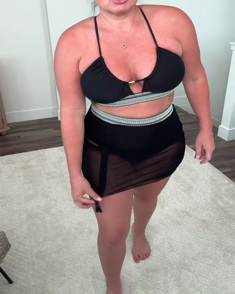 Bikini Décontracté Confortable Sexy Deux-Pièces