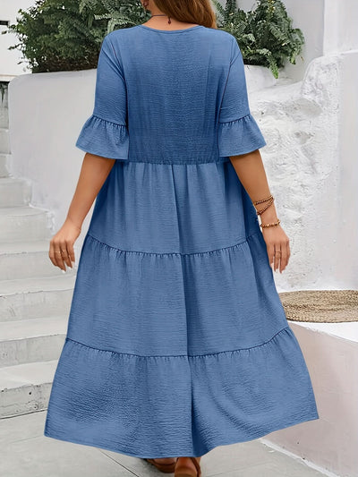 Morgane™| Nena robe col en V Plus Size