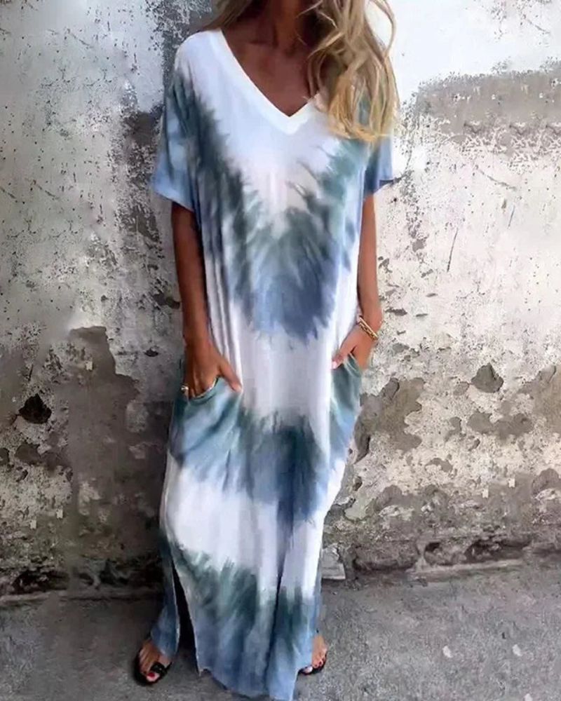BAYLA - ROBE BOHO TIE DYE