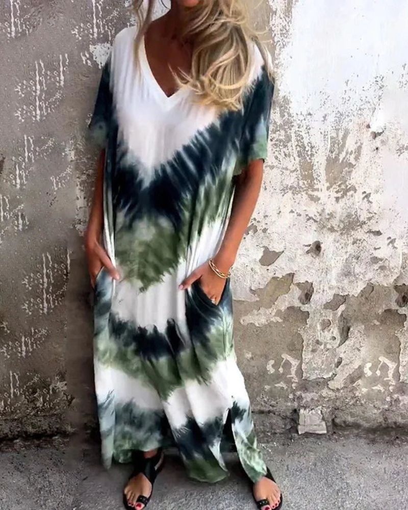 BAYLA - ROBE BOHO TIE DYE