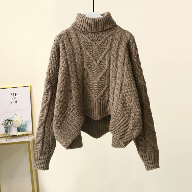 Ida™ - Ensemble élégant de pull à col roulé et de pantalon ample