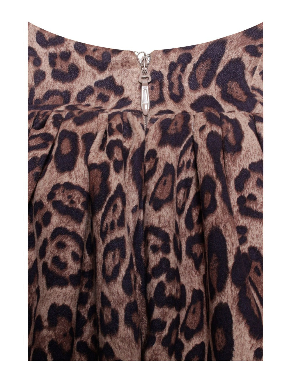 Robe bouffante dos nu à imprimé guépard