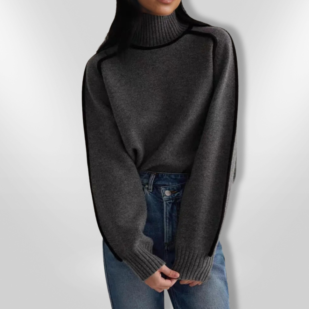 CLAIRE | Pull col roulé élégant