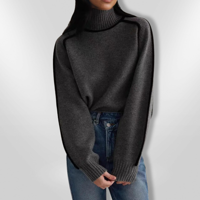 CLAIRE | Pull col roulé élégant