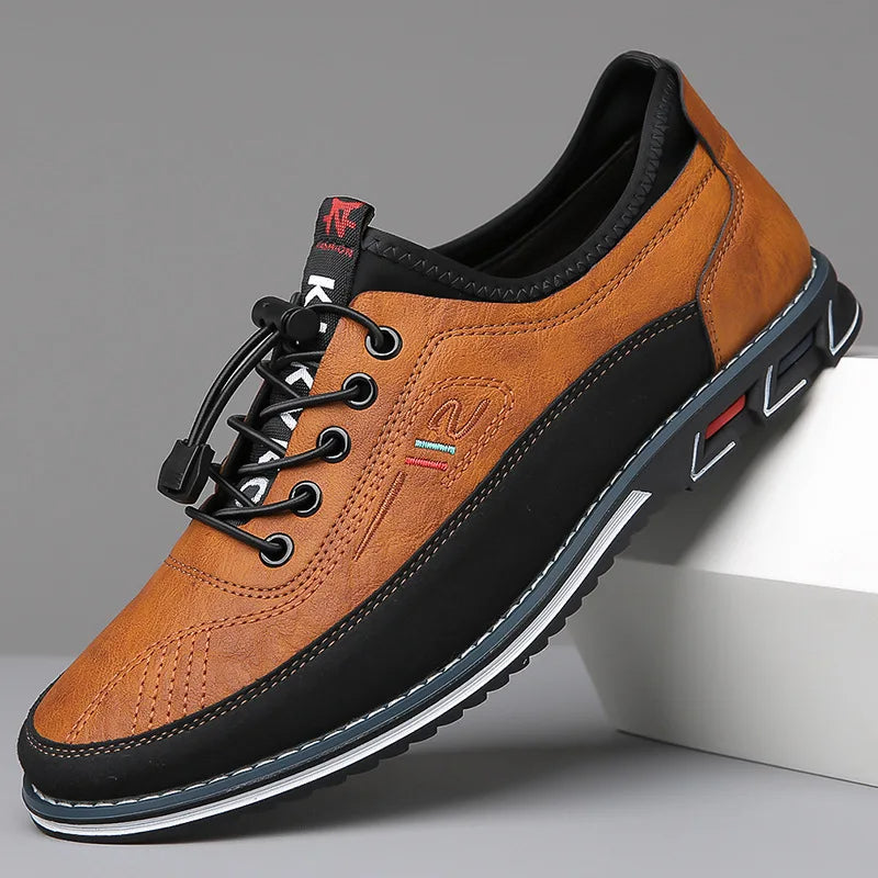 Chaussures en cuir orthopédiques faites à la main
