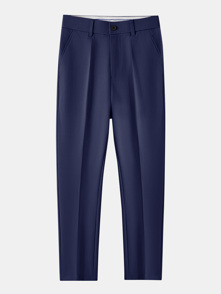 Pantalon Ajusté Fuselé en Tissu Léger