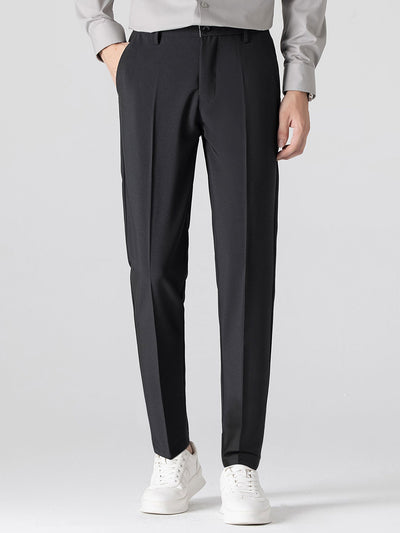 Pantalon Ajusté Fuselé en Tissu Léger
