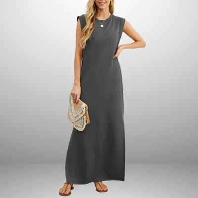 EMMA | Robe Longue Fluide Anti-Crease