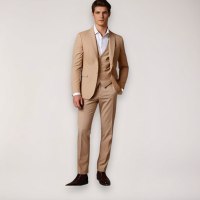 Costume deux pièces ajusté pour hommes - Blazer et pantalon sur mesure pour mariages et événements