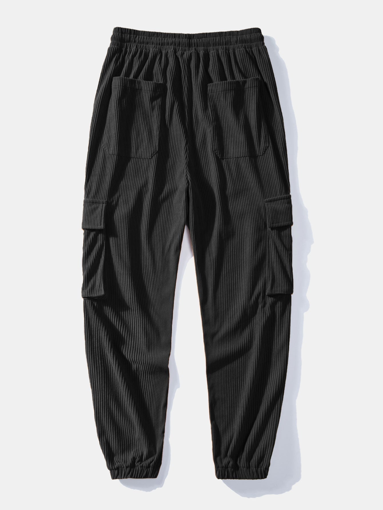 Sweat à capuche en peluche à imprimé aztèque et pantalon de jogging cargo en velours côtelé à cordon de serrage