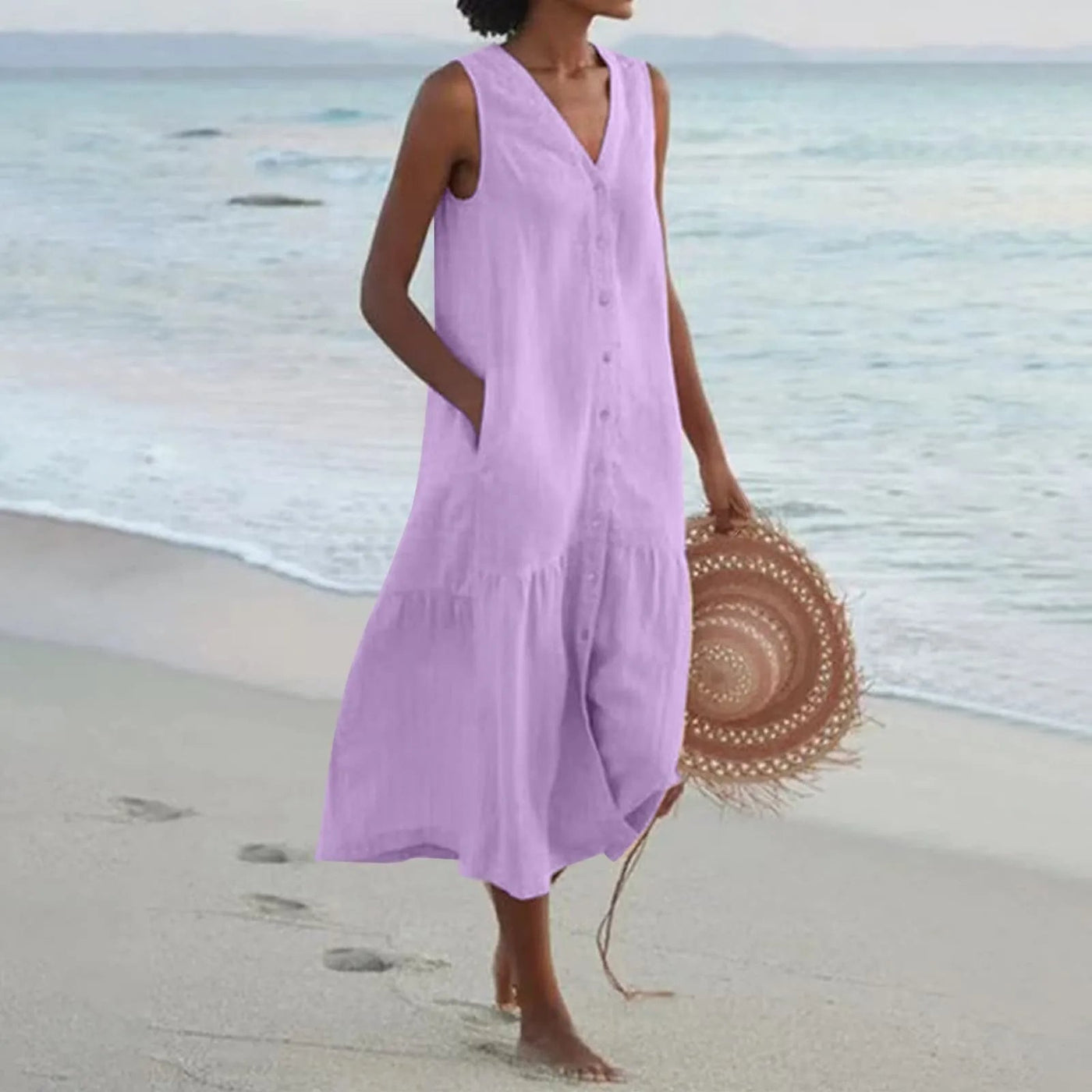 Lena | Robe de plage Confortable pour femme | Mini