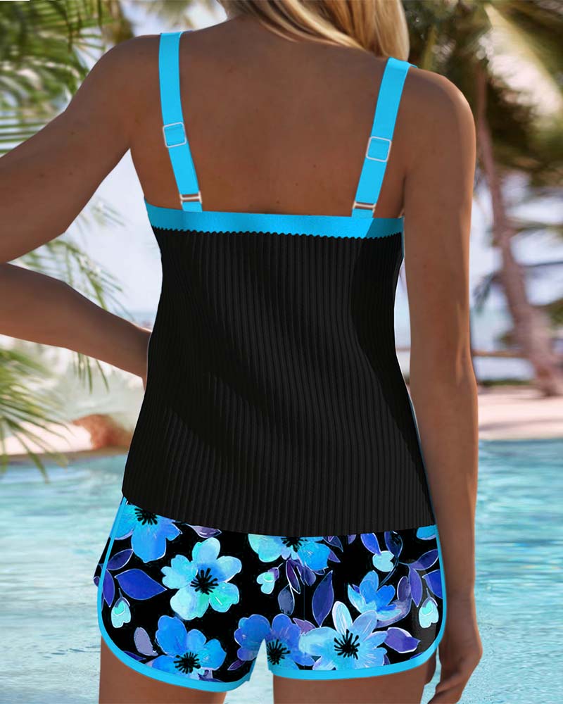 Sandra | Ensemble Tankini Élégant Deux Pièces