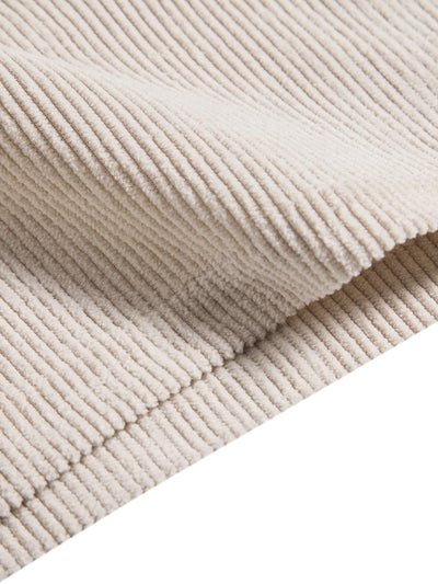Ensemble Estival : Chemise à Manches Courtes en Velours Côtelé & Short