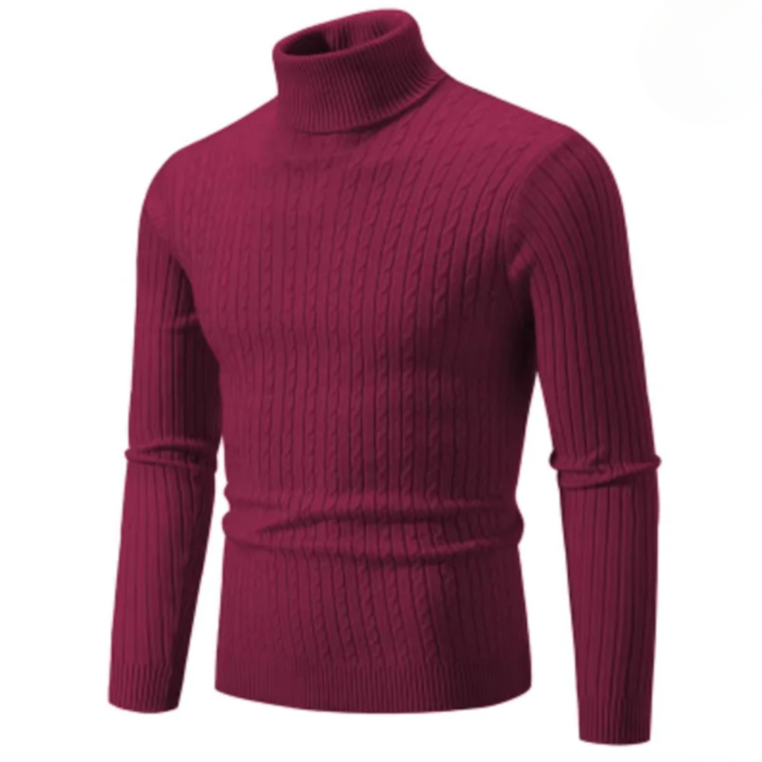 LORETT| Pull tricoté chaud à col roulé