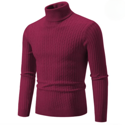 LORETT| Pull tricoté chaud à col roulé