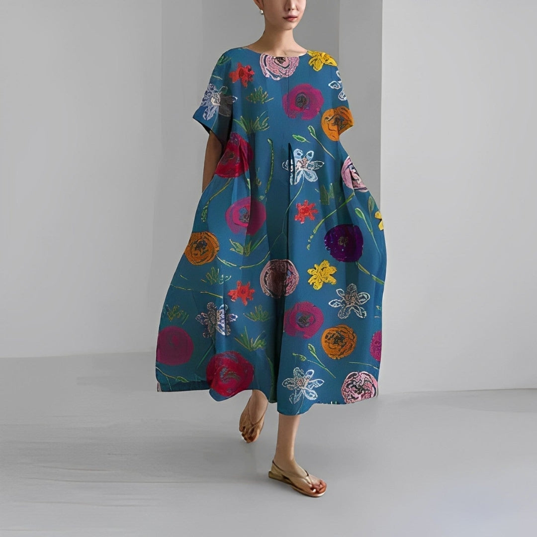 MAGNIFIQUE | Robe avec Flair Espagnol | Robe d'Été Élégante
