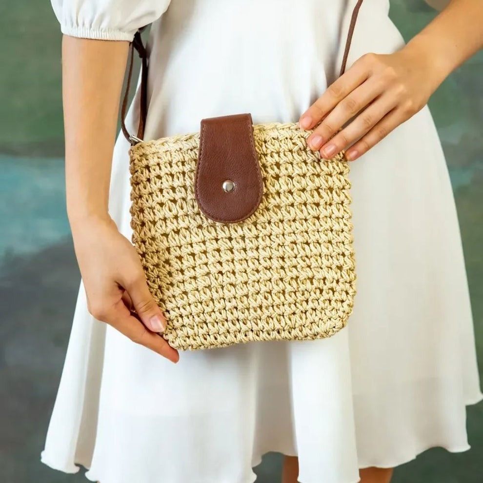 Céleste sac en paille tressée