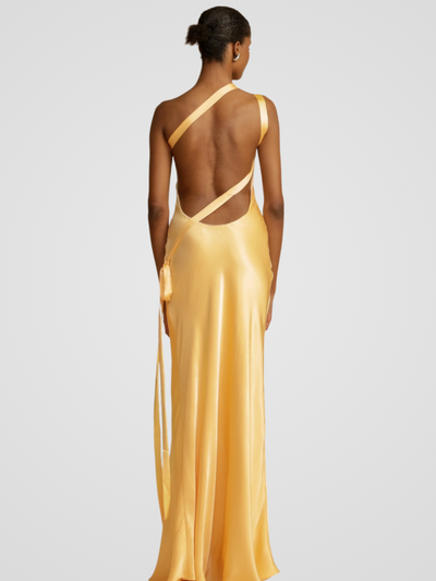 Aurélie™ Robe Maxi Satinée