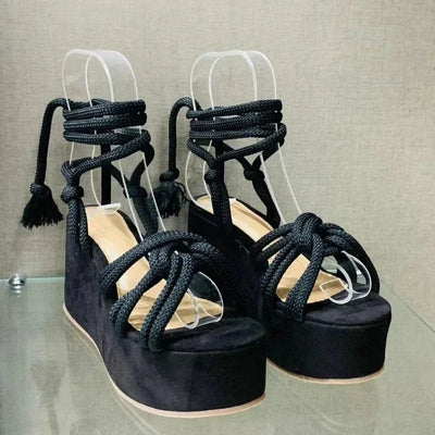 Horizon - Chaussures compensées à lacets