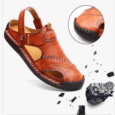 Raphaël | Sandales de loisirs haut de gamme en cuir souple pour hommes
