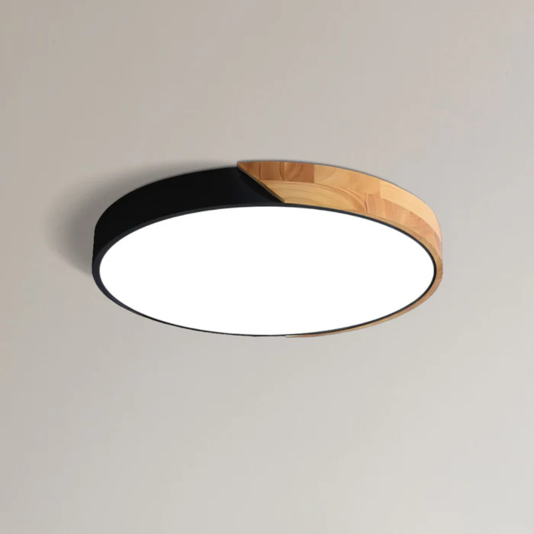 Delos - Plafonnier LED scandinave en bois