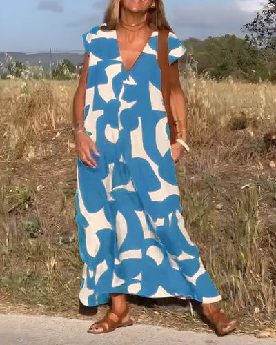 Océane™ | Robe imprimée à col en V