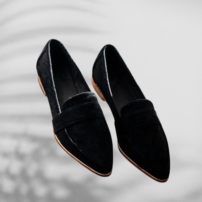 MALINA™ | Mocassins en daim à bout pointu
