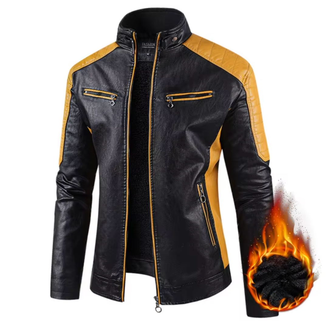RAMOS | Veste en cuir premium avec détails audacieux