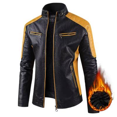 RAMOS | Veste en cuir premium avec détails audacieux