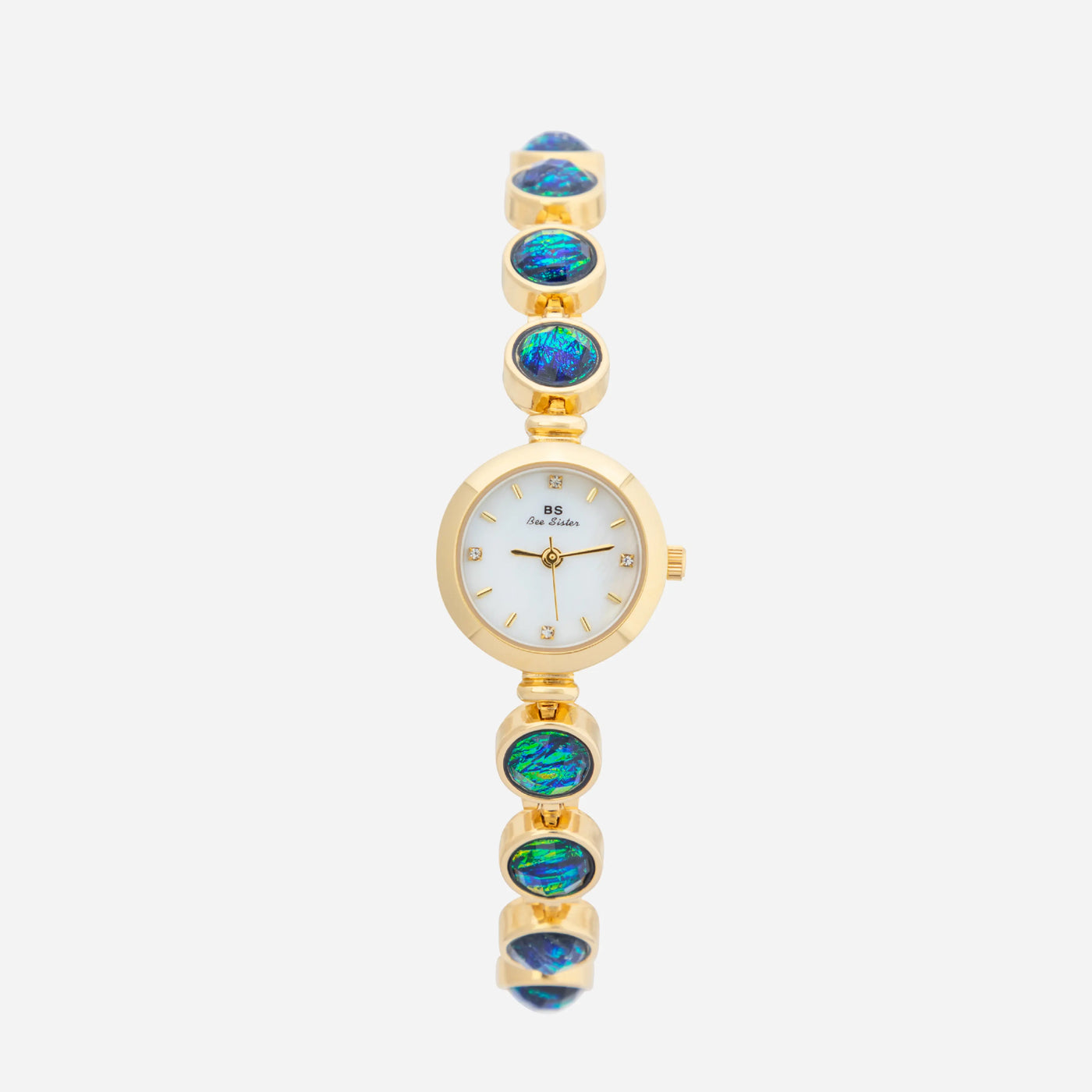 Nyra™ | Montre Bohème Élégante avec Perles Dorées