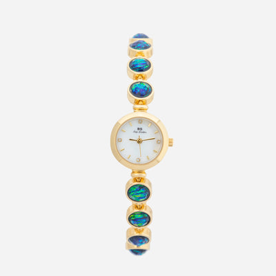 Nyra™ | Montre Bohème Élégante avec Perles Dorées