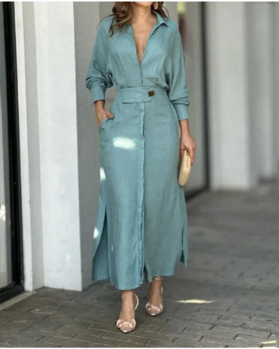 MELEIA – ROBE MAXI EN COTON ET LIN