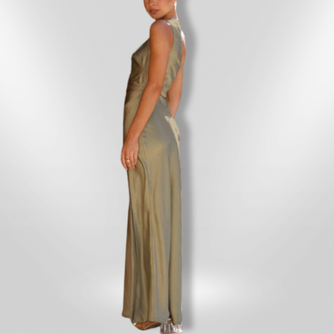 DELPHINE | Robe Sexy À Fente Asymétrique