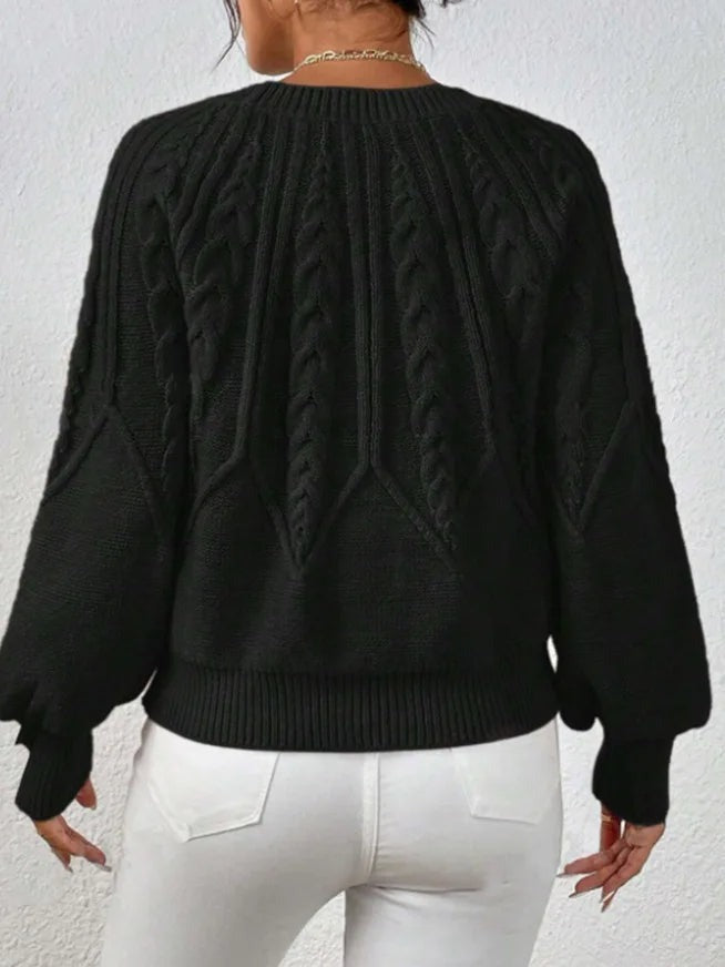 Pull en maille torsadée Meridian
