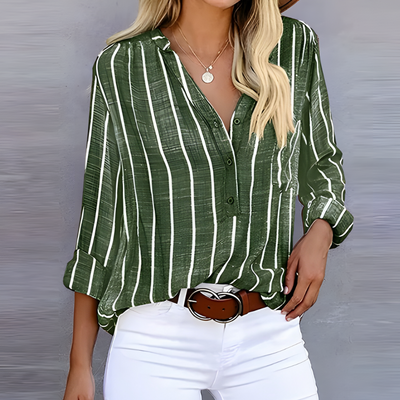 Jana | Chemise Rayures pour femme| Manches 3/4