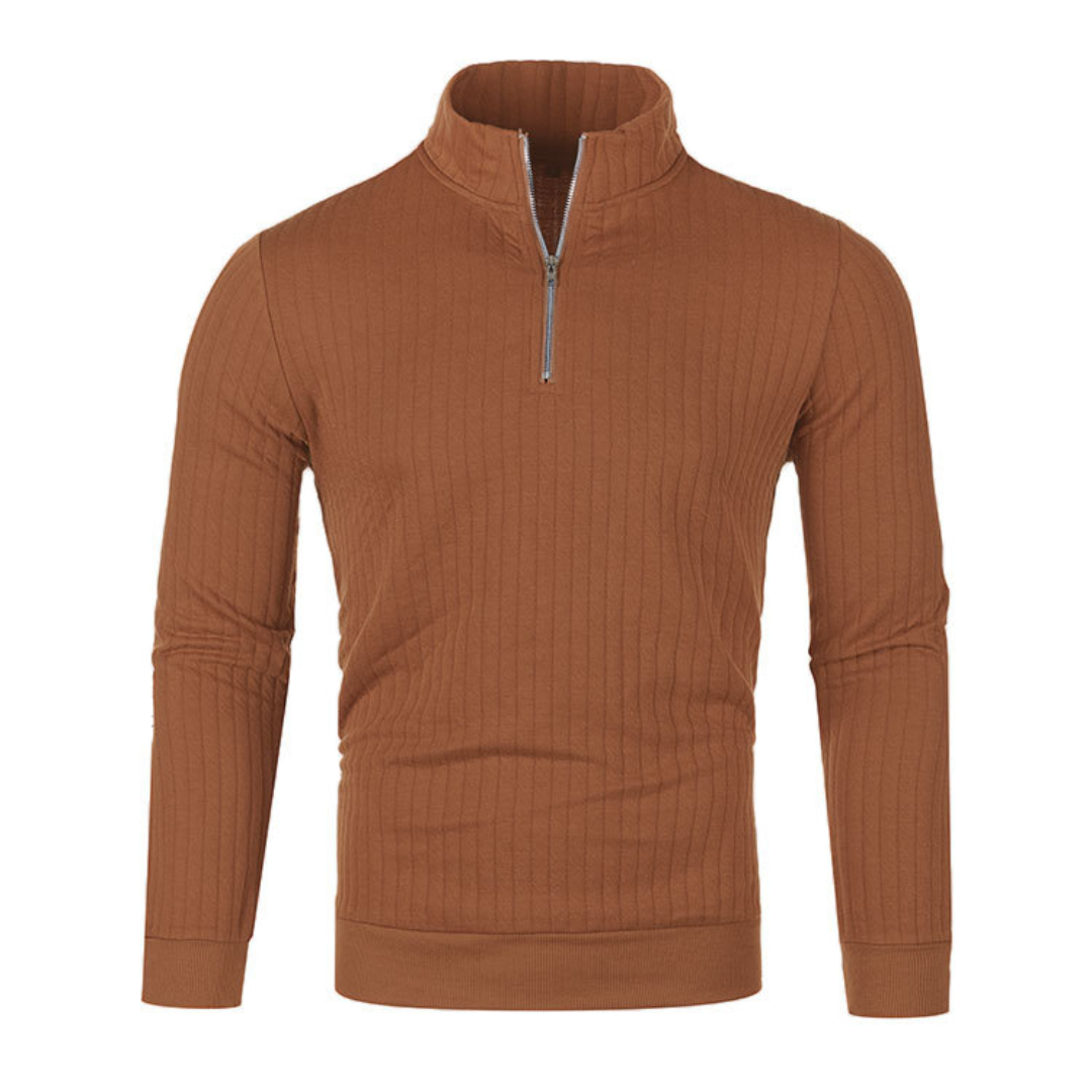 PULLOVER POUR HOMMES AVEC FERMETURE ÉCLAIR