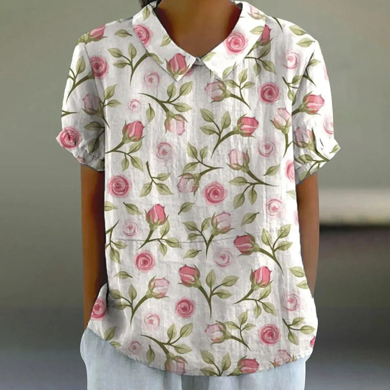 Maria | Blouse Décontractée À Imprimé Floral