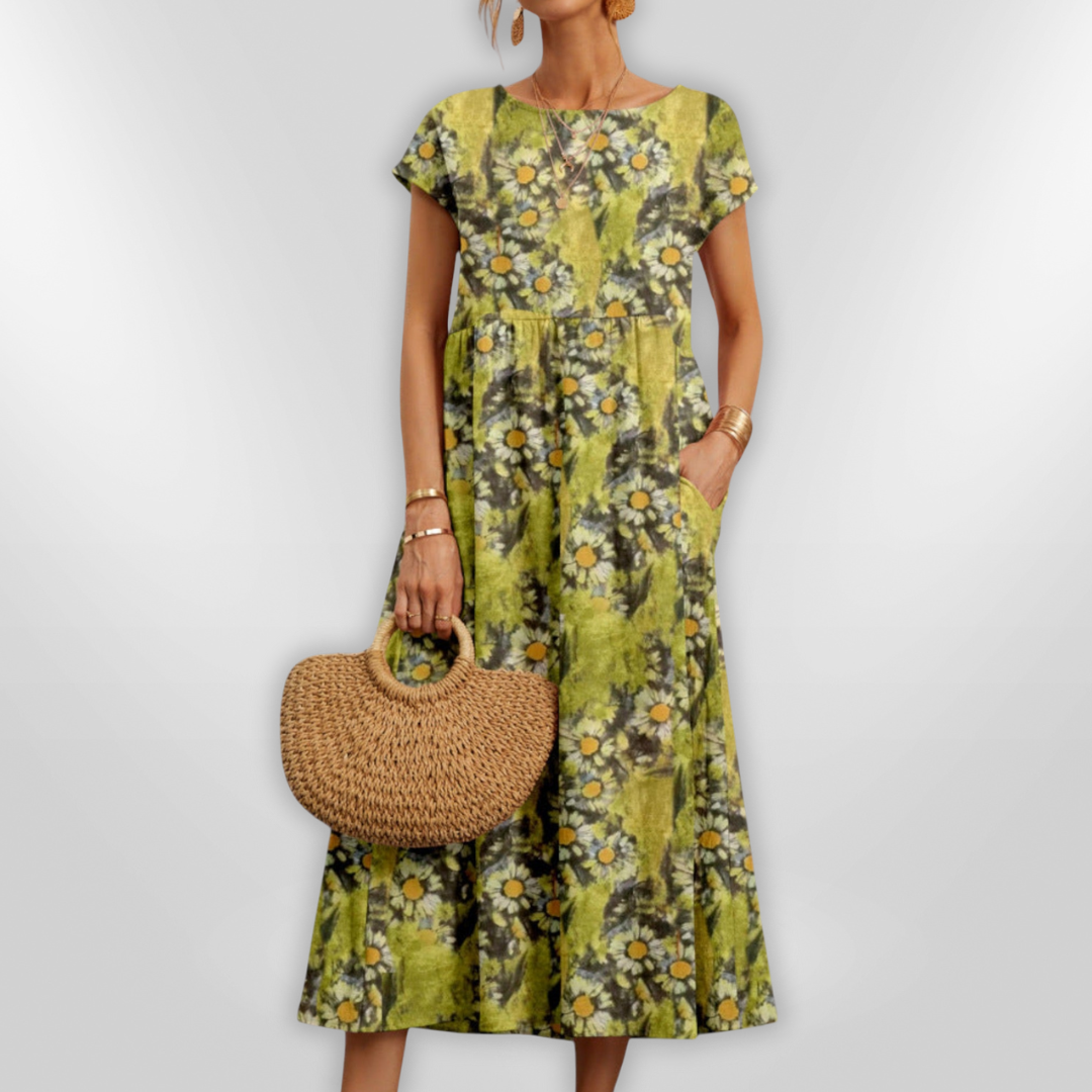 MARGOT | Robe Midi Fleurie