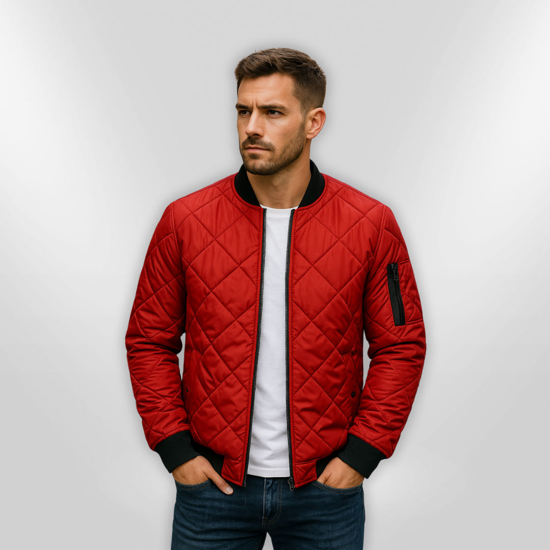 HAN | Veste en coton avec motif en losange