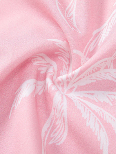 Ensemble Tropical : Chemise Palmiers & Short de Bain à Cordon