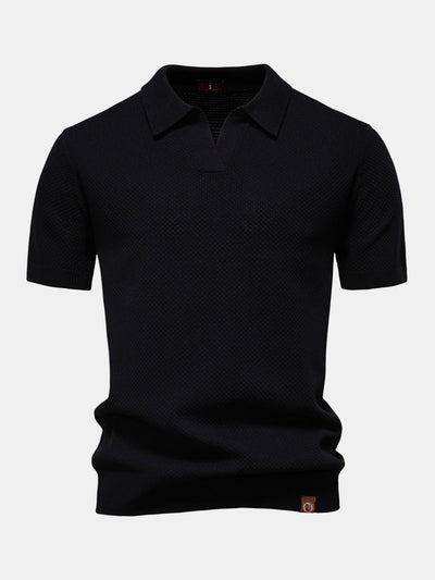 Ensemble Estival : Polo en Maille Texturée Ananas & Short Chino en Coton