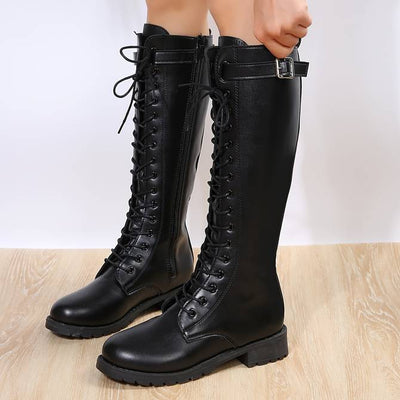 Amélie | Bottes Hautes Pour Femme | À Lacets