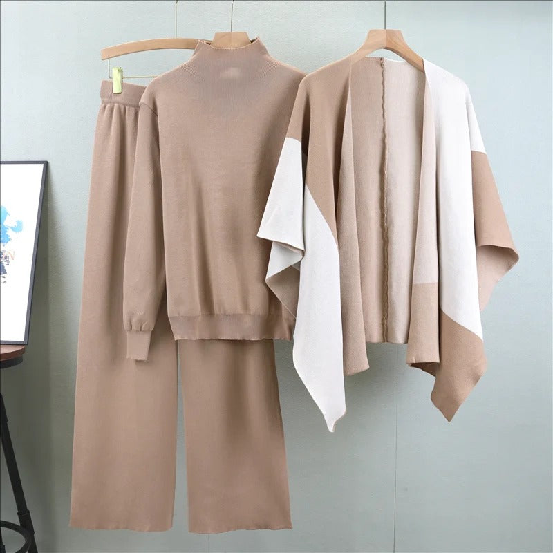 Ava™ - Ensemble tricot élégant en trois pièces
