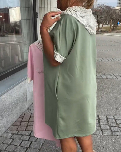 Robe Décontractée Lâche Avec Capuche