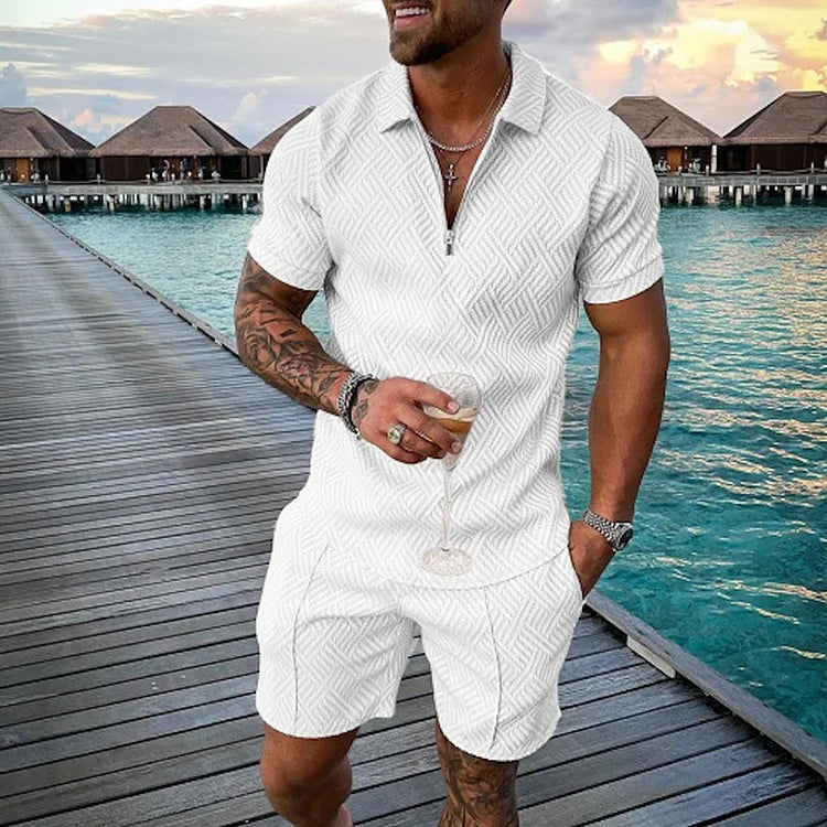 Ensemble polo et short Infinity White