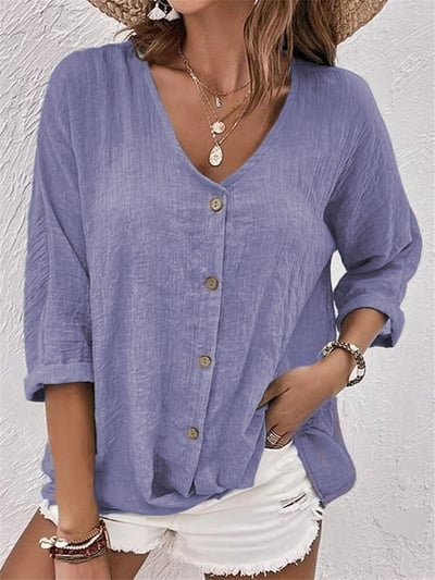 Élisa™ | Blouse Légère à Col V
