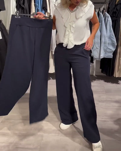 Pantalon Mode Décontracté Uni